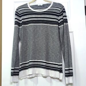 VINCE long sleeve striped top